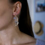 Forget Me Not Face Earrings, thumbnail 1 of 4