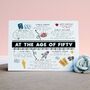 Personalised 50th Birthday Age Card, thumbnail 2 of 4