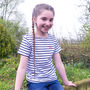Personalised Embroidered Breton Children's T Shirt, thumbnail 4 of 6