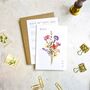 Delicate Wildflowers Folded Wedding Invite, thumbnail 3 of 8