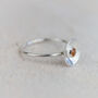 Sterling Silver Birthstone Dome Ring, thumbnail 5 of 12