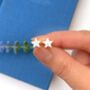 Sterling Silver Zodiac Sign Initial Star Birthday Necklace, thumbnail 7 of 8