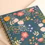 Personalised Initials Teal Floral Notebook, thumbnail 3 of 5