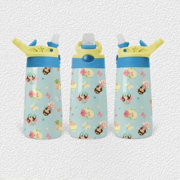 Butterfly Girls Personalised Water Bottle With Name, 4 of 4