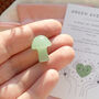 Tiny Green Aventurine Mushroom Crystal, thumbnail 1 of 5