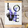 Birth Month Flower Footprint Kit July, Delphinium, thumbnail 1 of 4