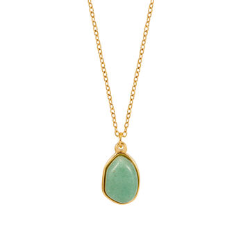 Green Jade Pendant Waterproof And Anti Tarnish Necklace, 4 of 6