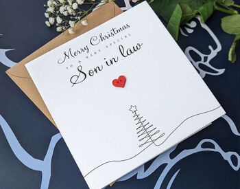 Son In Law Personalised Christmas Card, 3 of 4