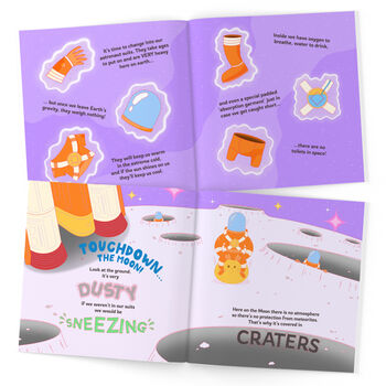 Personalised Space Themed Story Book, 4 of 9