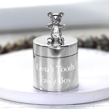 Silver Teddy First Tooth Box, 6 of 6