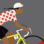 Personalised Cycling Print, Queen Of The Mountains, thumbnail 4 of 8
