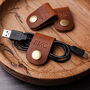 Personalised Leather Cable Tidy Organiser Small, thumbnail 1 of 6