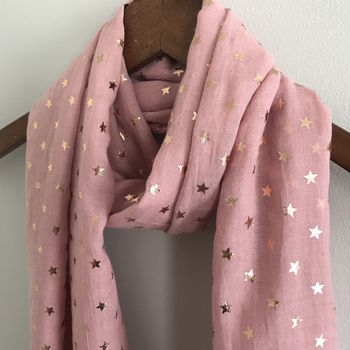 Rose Gold Star Scarf, 5 of 10