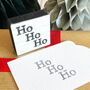 Square Ho Ho Ho Stamp Christmas Stamp Craft, thumbnail 4 of 6