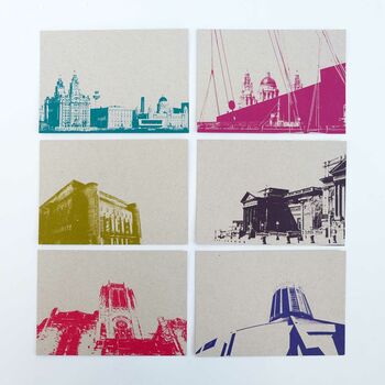 Liverpool Recycled Postcard Pack, 4 of 5