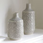 Soft Grey Dots Ceramic Vase, thumbnail 1 of 4