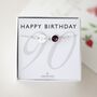 90th Birthday Gift For Her – Sterling Silver Birthstone And Initial Bracelet, thumbnail 1 of 10