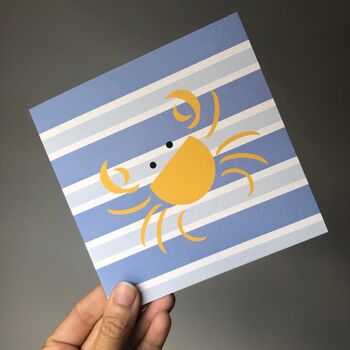 Coastal Crab Greeting Card, 2 of 2
