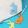 Personalised Little Easter Bunny Decorations, thumbnail 2 of 4