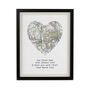 Wedding Anniversary Gifts Personalised Map Location Print, thumbnail 6 of 9