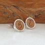 Personalised Initial Wooden Cufflinks, thumbnail 6 of 7
