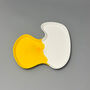 Two Tone Yellow And White Jewellery And Trinket Tray, thumbnail 5 of 11