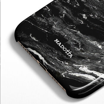 Black Storm Marble Case For iPhone, 4 of 4