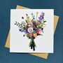 Mother's Day Delphinium Bloom Greetings Card, thumbnail 2 of 4