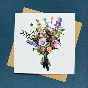 Mother's Day Delphinium Bloom Greetings Card, 2 of 4