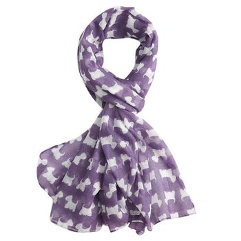 Westie Print Scarf, 4 of 8