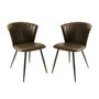 Bourne Chesnut Brown Set Of Two Dining Chairs, thumbnail 1 of 5