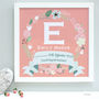 Personalised New Baby Framed Initial Print, thumbnail 2 of 9