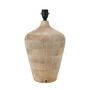 Boho Mango Wood Table Lamp With Black Lampshade, thumbnail 6 of 11