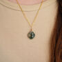 Natural Moss Agate Necklace, thumbnail 2 of 10