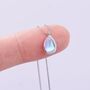 Sterling Silver Aurora Moonstone Pendant Necklace, thumbnail 5 of 10