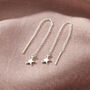 Personalised Star Charm Pull Through Earrings, thumbnail 2 of 7