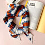 Pleated Bengal Stripes Silky Scarf In A Handbag Box, thumbnail 1 of 8
