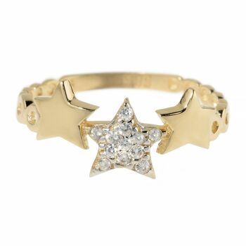 Wish Upon A Shooting Star Ring, Gold, 2 of 8