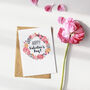 Happy Valentines Floral Greetings Card, thumbnail 1 of 2