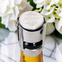 Personalised Stainless Steel Prosecco Bottle Stopper, thumbnail 2 of 4