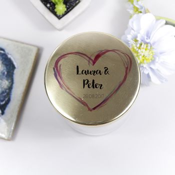Scented Luxury Anniversary Candle With Lid, 8 of 11