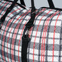 Eco Tartan Billow Bag Pillow Pannier, thumbnail 9 of 9