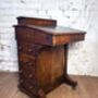 Victorian Walnut Davenport Desk, thumbnail 5 of 9