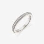 Women's Silver Eternity Ring — Dainty Stacking Band With Sparkling Cz Stones, thumbnail 3 of 4