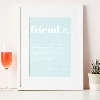 Personalised Friend Gift Definition, 5 of 5