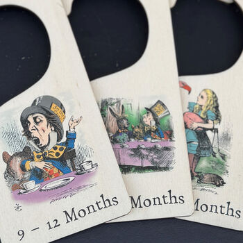 Baby Clothes Hanger Dividers Alice Design Nursery New Baby Gift, 4 of 5