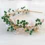 Green And Gold Crystal Headband, thumbnail 4 of 9