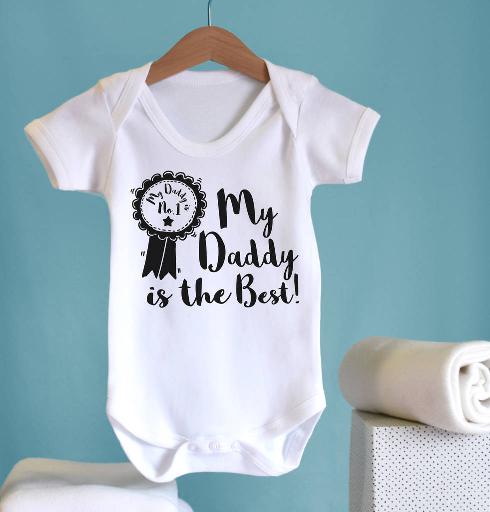 daddy baby vest