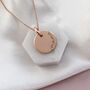 Rose Gold ‘Mama’ Mini Disc Necklace, thumbnail 1 of 6