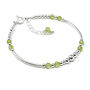 Peridot And Sterling Silver Bracelet, August Birthstone Jewellery, thumbnail 3 of 3